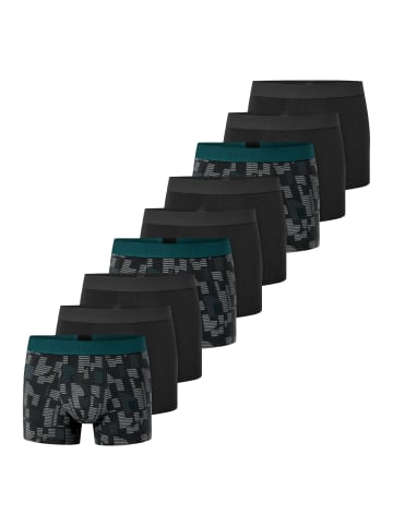 Schiesser Retro Short / Pant 95/5 Cotton in Schwarz / grau