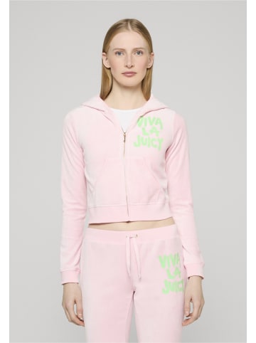 Juicy Couture Zip-Kapuzenpullover in juicy pink