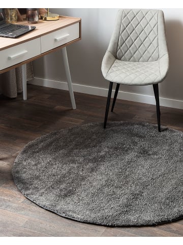 Beliani Shaggy DEMRE in Grau - (W) 140 x (H) 2 x (L) 140 cm