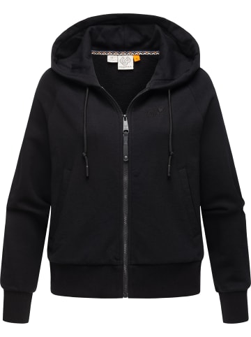 ragwear Sweatjacke Taila in Black