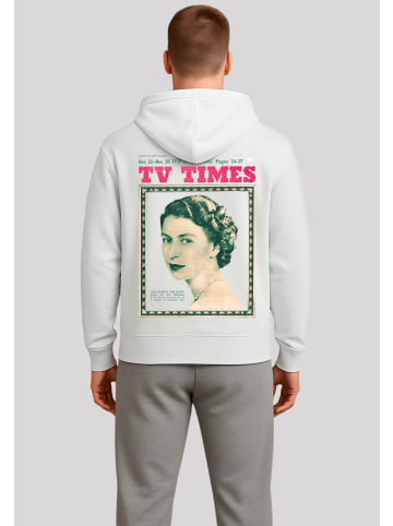 F4NT4STIC Hoodie TV Times Queen Elizabeth II 1957 Cover in off-white