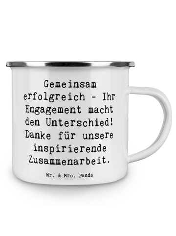 Mr. & Mrs. Panda Blechtasse Spruch Geschäftspartner Erfolg mit S... in Weiß