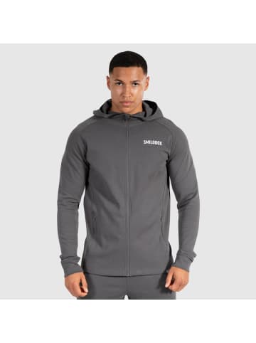 SMILODOX Zip Hoodie Maison in Dunkelgrau