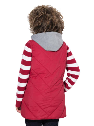 Ulla Popken Steppweste in rubinrot