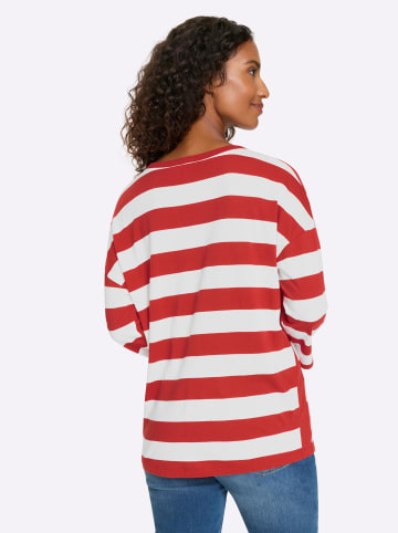 Heine T-Shirt in erdbeere-weiß-geringelt