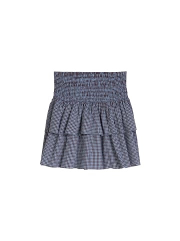 Marc O'Polo DENIM Seersucker-Stufenrock flared in Light Blue