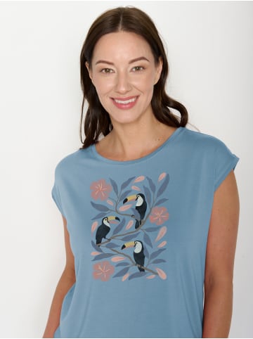 GreenBomb Timid Tucan Flower in Glacier Blue