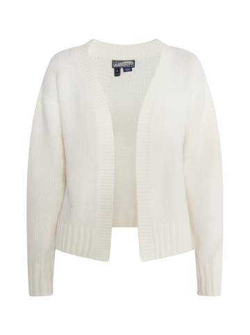 DreiMaster Damen Strickjacke in Wollweiss