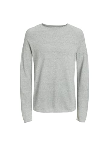 Jack and Jones JJEHILL Knit Crew Neck in Grau