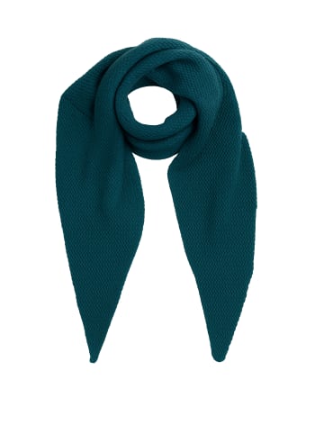 Faera Weicher Strickschal mit dezenter Struktur in Türkis