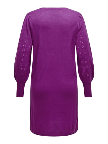 ONLY Carmakoma Strickkleid in Purple Wine