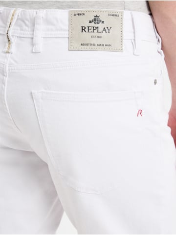 Replay Shorts in weiß