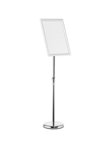 Durable Info-Bodenständer mit Alu-Klapprahmen A3 silber