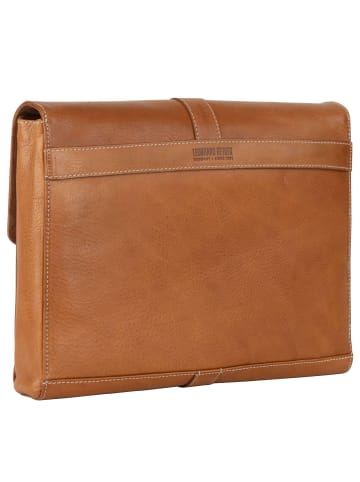 Leonhard Heyden Bergamo Aktenmappe Leder 37 cm Laptopfach hellbraun