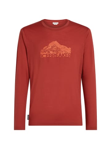 icebreaker T-Shirt Men M 150 Tech Lite LS Tee AorakiEx in Dunkelorange512