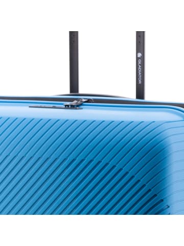 Gladiator 2800 4 Rollen Trolley L 74 cm mit Dehnfalte in blue