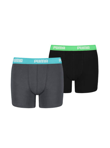 Puma Boxershorts BASIC BOXER 2P in 376 - India ink/Turquoise