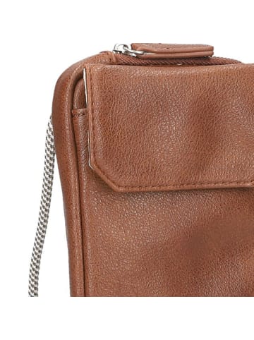 Zwei Mademoiselle.M Handytasche 10 cm in cognac