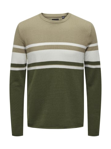 Only&Sons Pullover 'Niguel' in hellgrau