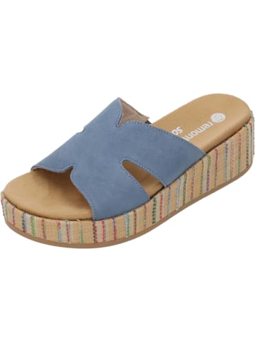 remonte Plateau-Pantoletten in jeans