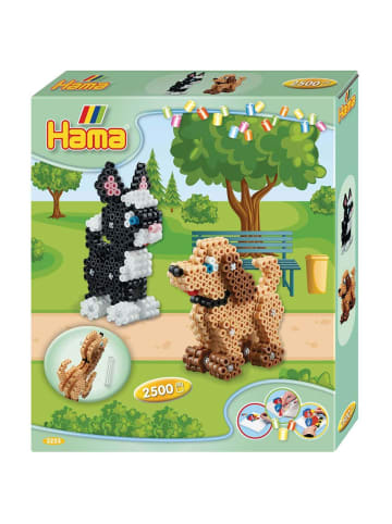 Hama Geschenkpackung 3D Hunde und Katze Midi-Bügelperlen in bunt