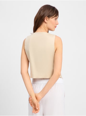 Marie Lund Weste in beige - 0001