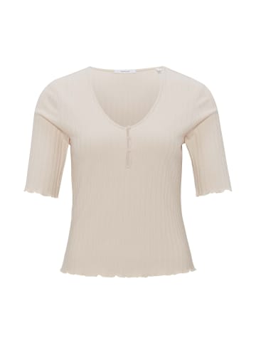 OPUS Rundhals T-Shirt für Damen in beige