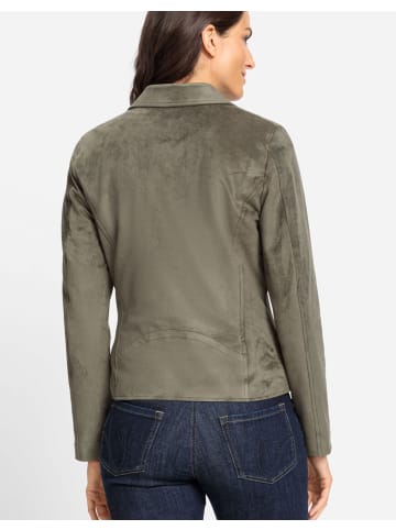Olsen Kunstlederjacke in Pine Green