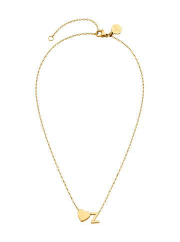 PURELEI Kette Letter Heart Z Gold