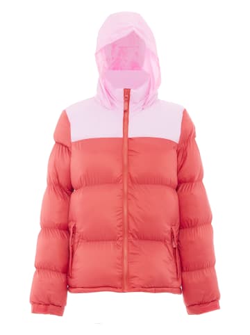 hoona Damen Wattierte Steppjacke in Sommerrot Süßes Pink