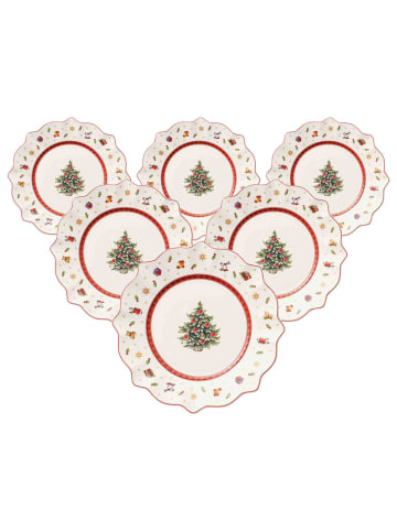 Villeroy & Boch 6er Set Frühstücksteller Toy's Deligth ø 24,5 cm weiß in weiß