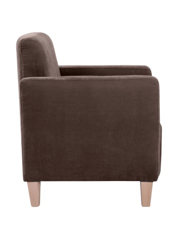 others SESSEL Karol Bezug Veloursstoff Buche natur / braun