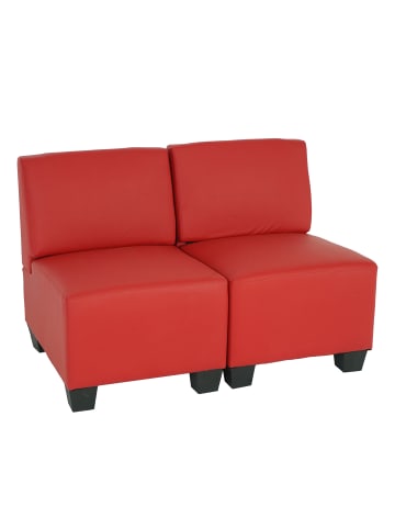 MCW Modular 2-Sitzer Sofa Moncalieri, Rot, ohne Armlehnen