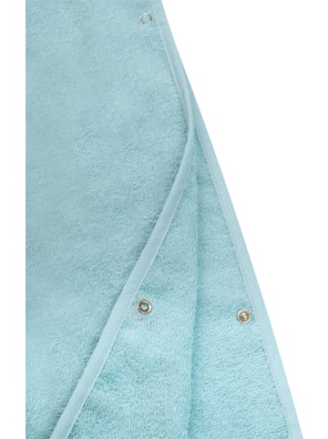 normani Kinder Baumwoll Badeponcho Manama in Hellblau