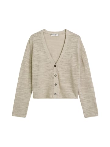 Marc O'Polo Slub-Cardigan loose in Mossy Earth