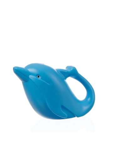 HOLLYHOPPER Kinder Mini Gießkanne Delfin 0,8 Liter H: 12cm in blau