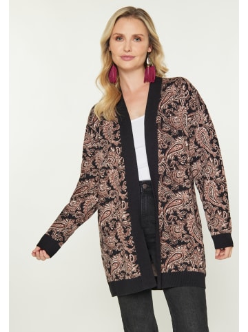 usha FESTIVAL Women Cardigan in black multicolor