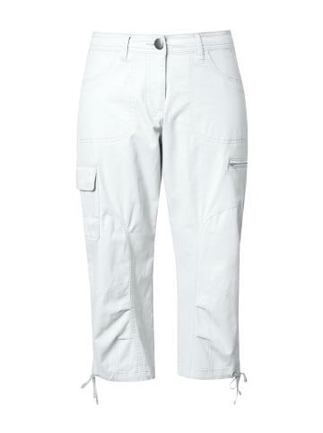 Ulla Popken Cargohose in schneeweiß