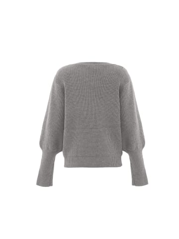 faina Damen Strickpullover in HELLGRAU MELANGE