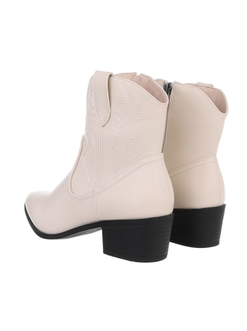 Ital-Design Stiefelette in Beige