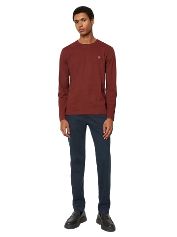 Marc O'Polo Longsleeve shaped in burnt burgundy