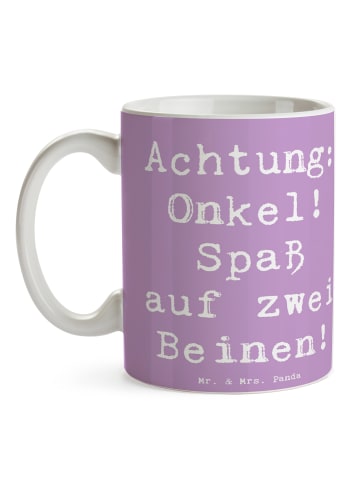 Mr. & Mrs. Panda Ostergeschenk Spruch Spaßiger Onkel mit Spruch in Lavendeltraum