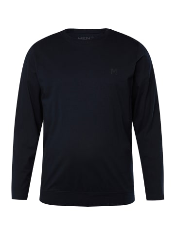 Men Plus Kurzarm T-Shirt in navy blau