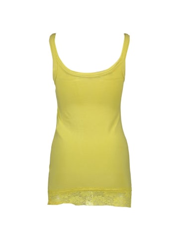 Silvian Heach Gelbes Baumwoll-T-Shirt