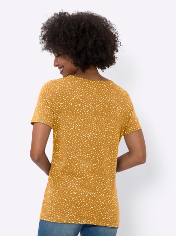 Heine Druck-Shirt in ocker-ecru-bedruckt