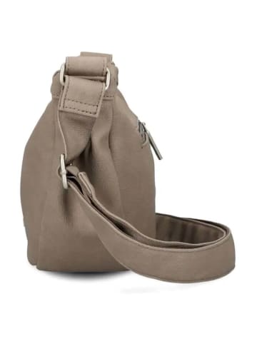 Zwei Mademoiselle M50 - Umhängetasche 32 cm (nubuk-blue) in nubuk-cappuccino