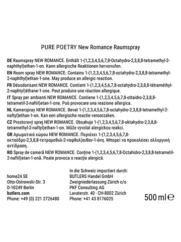 Butlers Raumspray PURE POETRY New Romance in Pink