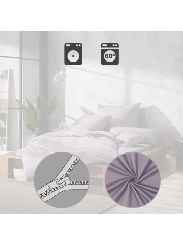 Erwin Müller Mako-Satin Bettwäsche Landshut in silber