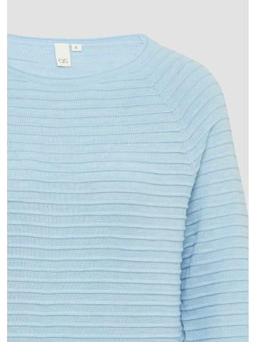 QS Strickpullover langarm in Blau