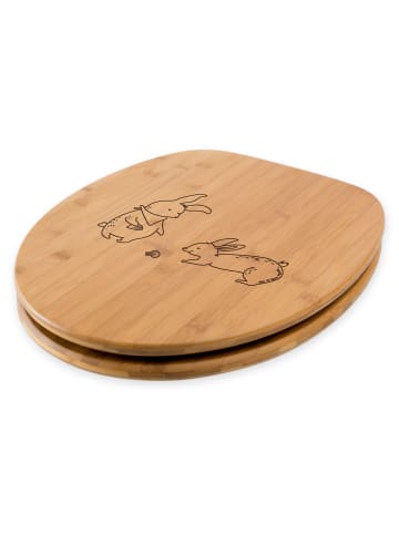 Mr. & Mrs. Panda WC Brille Hasen Muschel ohne Spruch in Transparent